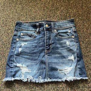 American eagle jean skirt